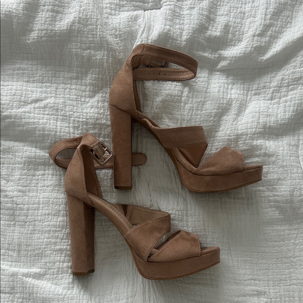 Chinese Laundry Los Angeles Mauve Velvet Heels
